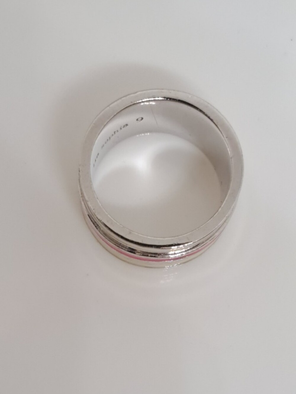 Lia Sophia Pink, Gold and Silver Layered Band Ring Size 9 New - Picture 4 of 6